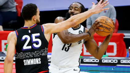 Las mejores reacciones del megacanje de Harden y Simmons