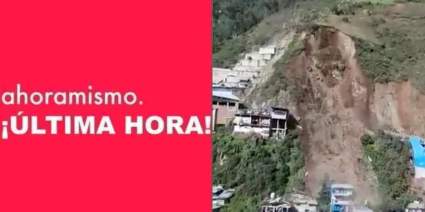 Perú: El momento en que un alud arrasa con un pequeño pueblo – Imágenes fuertes
