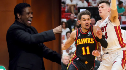 Denzel Washington le ofrece su apoyo al Miami Heat y se burla de figura de los Hawks