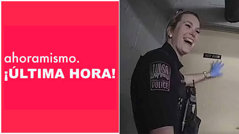 El oficial de policía de Tulsa, Ronni Carrocia, en un video de un incidente que involucró a una mujer bipolar, LaDonna Paris, que provocó una reacción violenta.