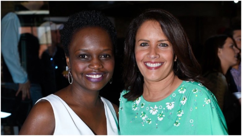 Karine Jean-Pierre y Suzanne Malveaux asisten al almuerzo de corresponsales de CNN el 26 de abril de 2015 en Washington, DC.