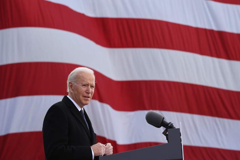 Un día antes de ser investido como el 46.º presidente de los Estados Unidos, el presidente electo Joe Biden pronuncia un discurso en el Centro de Reserva/Guardia Nacional Major Joseph R. "Beau" Biden III el 19 de enero de 2021 en Castillo nuevo, Delaware.