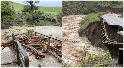 Desastre en Yellowstone: Graves inundaciones y cientos de evacuados – FOTOS Y VIDEOS