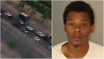 Riverside: Espectacular persecución policial a un ladrón a bordo de un camión – VIDEO