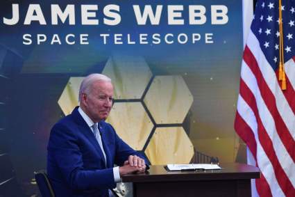 La impactante imagen del telescopio James Webb que mostró Joe Biden