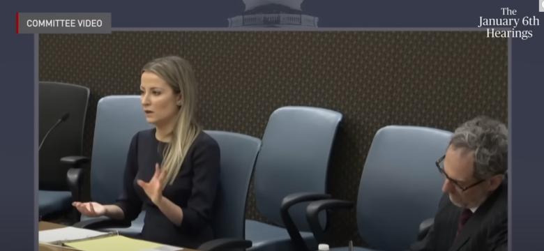 Sarah Matthews testific&oacute; originalmente ante el Comit&eacute; del 6 de enero en febrero de 2022.