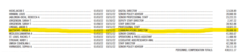 Sarah Matthews es la directora de comunicaciones de un comit&eacute; de crisis clim&aacute;tica en Capitol Hill.