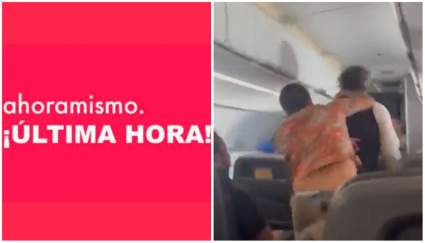 ¡A traición! Violento ataque de pasajero a tripulante en vuelo a Los Angeles – VIDEO