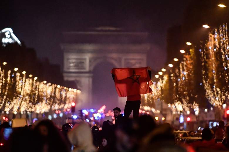 Problemas entre la policía e hinchas marroquíes en Francia