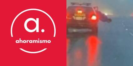 California: Un recluso intentó escapar de un auto policial en movimiento – Video