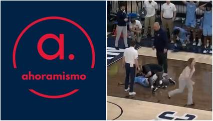 Conmoción en la NCAA: Basquetbolista colapsa en pleno partido – IMÁGENES FUERTES