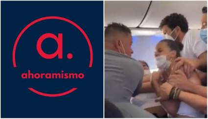Gritos, patadas y bofetadas: Violenta pelea en un avión con destino a Brasil – VIDEO