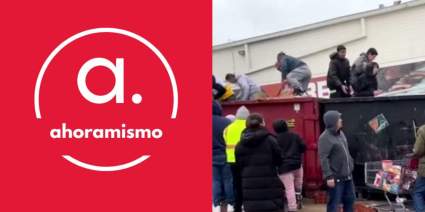 Texas: Insólita pelea por presunta comida gratis afuera de un supermercado