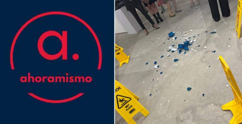 Una eoleccionista rompió accidentalmente una valiosa obra de arte durante una feria de Miami