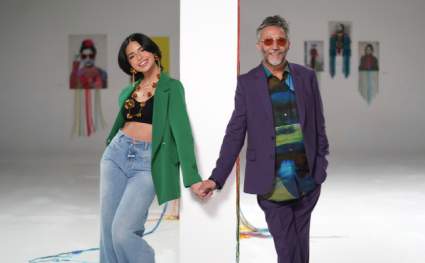Fito Páez y Ángela Aguilar sorprenden en “Brillante Sobre el Mic” [VIDEO]