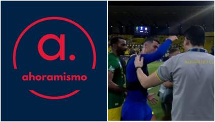 VIDEO: Filman a Cristiano Ronaldo cuando empuja a rival que pide una selfie