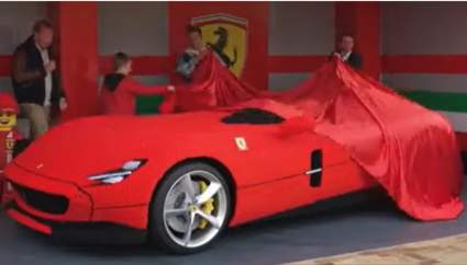 ¿Una Ferrari de Lego en tamaño real? Cómo se hizo y cuántos ladrillos tiene – VIDEO