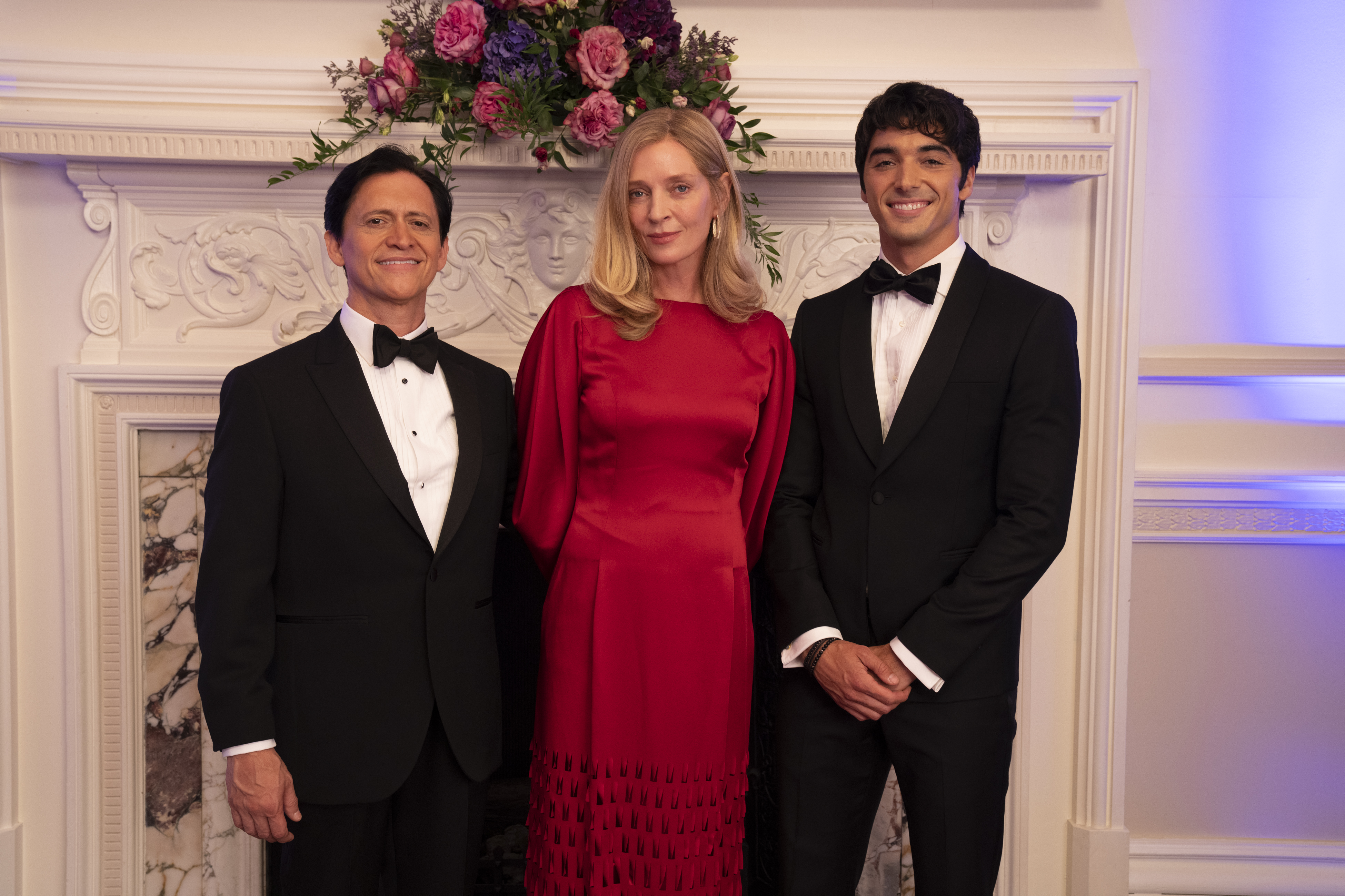 Clifton Collins Jr, Uma Thurman y Taylor Zakhar Perez 