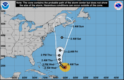 ¿Hacia dónde se dirige el huracán Lee?