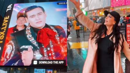 Maribel Guardia emocionada al ver imagen de su hijo en Times Square [VIDEO]
