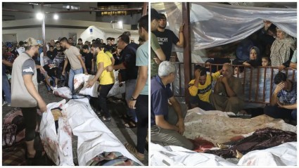 Vídeos muestran el bombardeo al hospital bautista Al-Ahli de Gaza [VER]