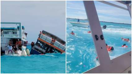 Barco turístico se hundió en las Bahamas: Un fallecido [VIDEO]