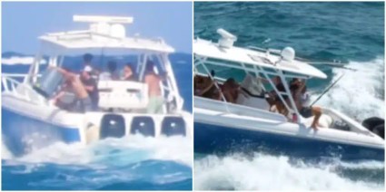 Captan a jóvenes tirando basura al mar en Florida [VIDEO]