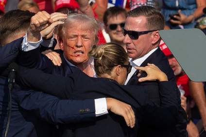 Donald Trump no fue herido por una bala en el atentado, según la FBI