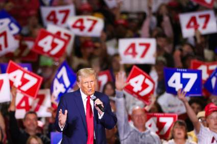 Donald Trump habló de los genitales de Arnold Palmer en Pensilvania